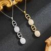 Elegant Rhinestone Pig Nose Pendant Necklace for Women