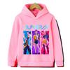 Fall and winter Kpop demon hunter children's hooded sweatshirt cute Kpop demon hunter tiger top Harajuku boys and girls