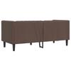 Vidaxl Sofa Chesterfield, 2-Os., Brązowa, Tapicerowana Sztuczną Skórą