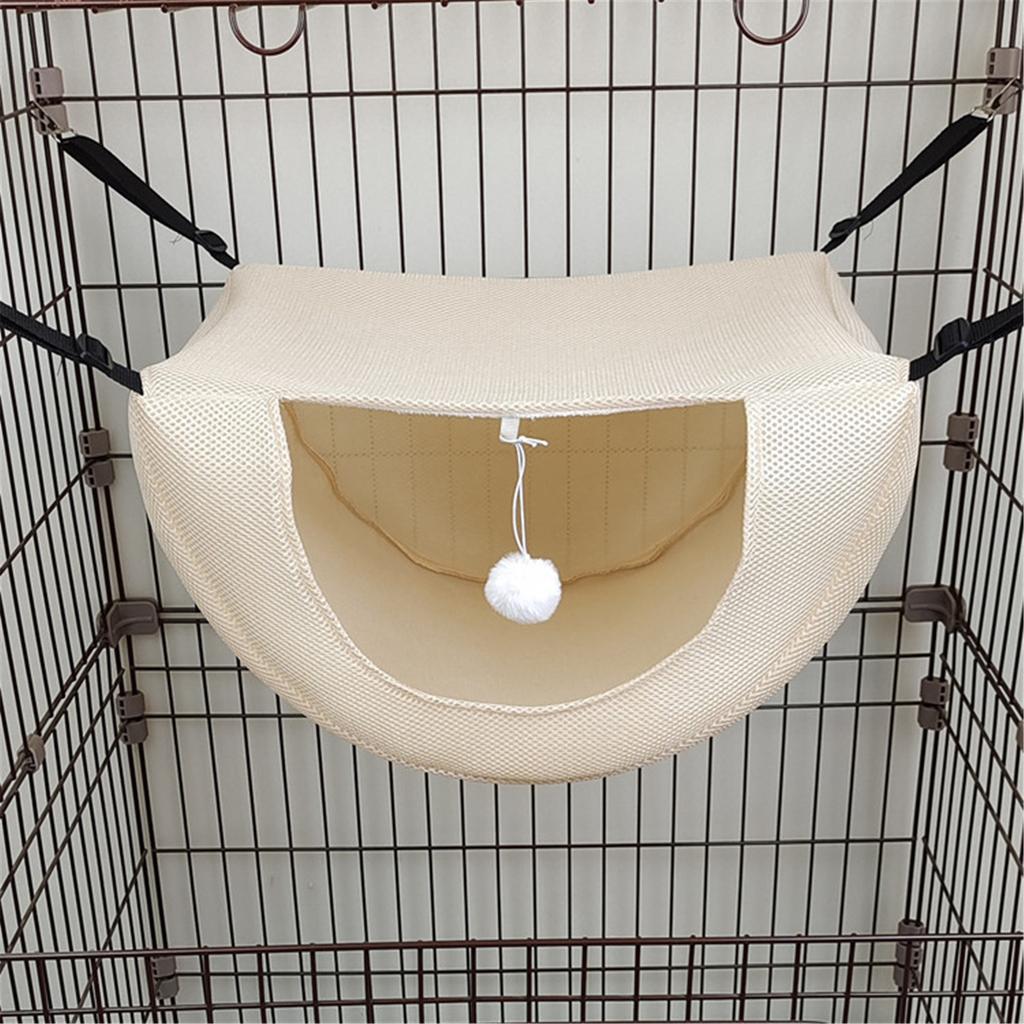 Cat Hanging Hammock Small Kitten Mesh Swing Bed with Hanging Hook for Pet Kitten Small Medium Pets House Accessories