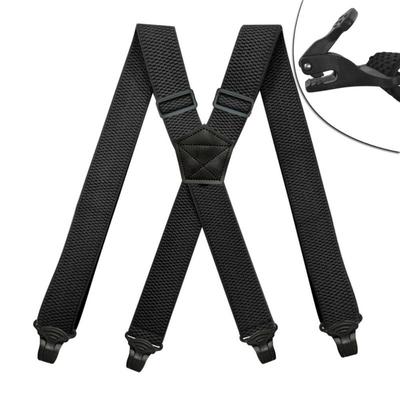 X Back 4 Clips Elastic Braces Vintage Trouser Straps Belt New Braces Suspenders Men Women