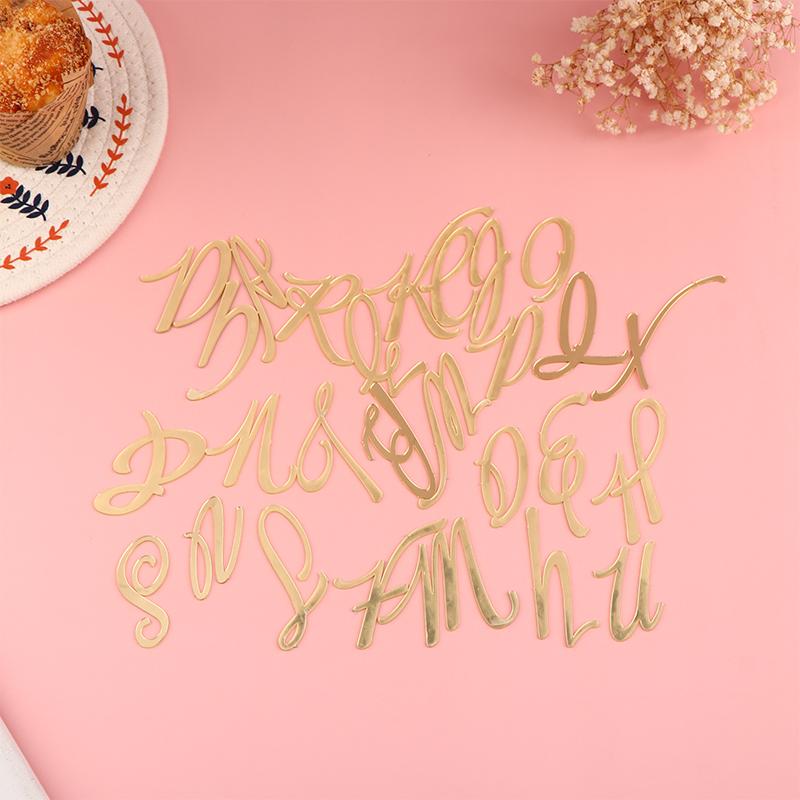 

Акриловые креативные буквы, топперы для торта на день рождения, топперы для кексов на день святого Валентина