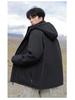 Unisex Winter Down Jacket: Men's Hooded, Loose Fit, Trendy Fashion Outerwear, Casual Couple Style.