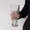 330ml and 500ml Creative Thickened Wheat Beer Glass Party Transparent Cold Drink Cup Bar Tools European-style Glass Wine Glasses
