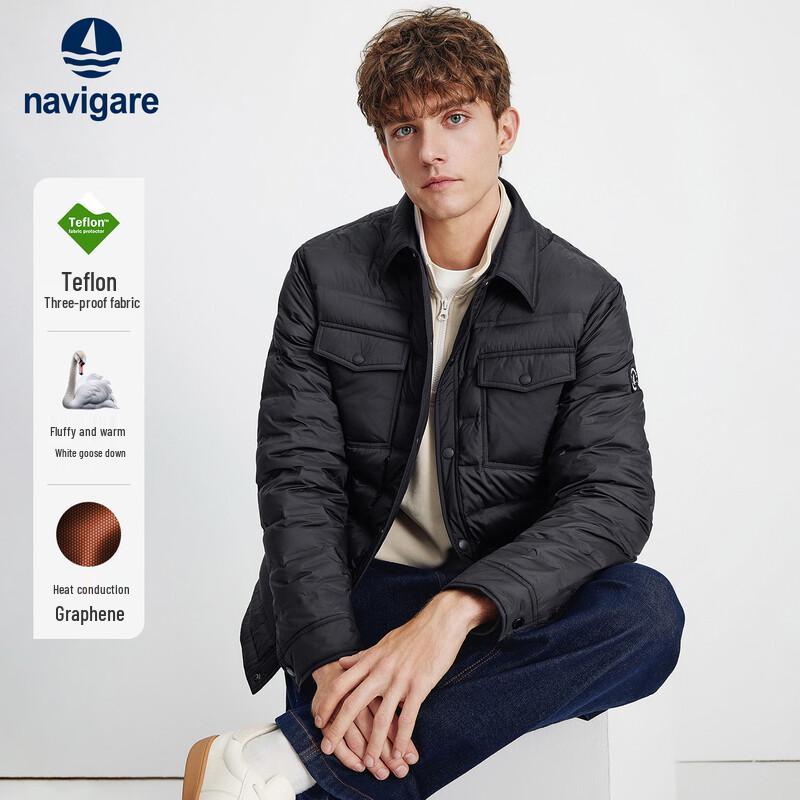 Navigare Men s Classic Lightweight Goose Down Jacket M