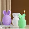 3D Easter Bunny Candle Mold Rabbit Egg Scented Candle Silicone Molds Resin Casting Silicone Mold for DIY Soap Plaster Crafts
