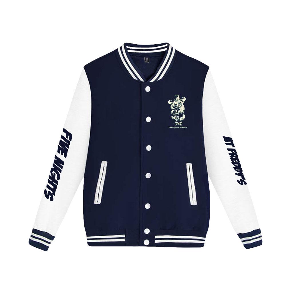 Five Nights At Freddy's Bomber Jacket Women Men Oversized Fashion Baseball Coat Jacket Streetwear Spring Autumn Bomber Outwear