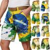 Shorts Cargo Décontractés pour Homme à Multiples Poches Shorts à Imprimé Éclaboussures de Peinture Tendance Matériau Léger et Durable Convient aux Activités Extérieures