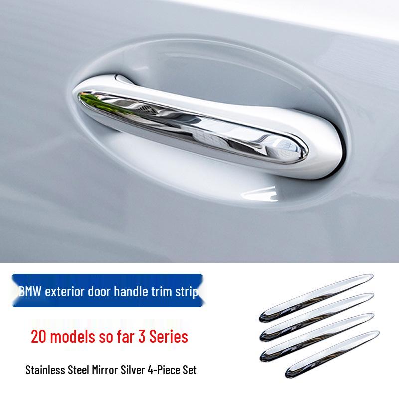 Decorative Strip for Exterior Door Handles: Compatible with BMW 5, 3, 6GT, X1, X2, X3, X4, X5, X6 Models