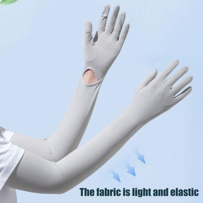 כפפות ארוכות להגנה מפני השמש לנשים, כפפות אצבע מלאה, כיסוי זרוע מקרר, כפפות נהיגה לקיץ לספורט חוץ, רכיבה על אופניים