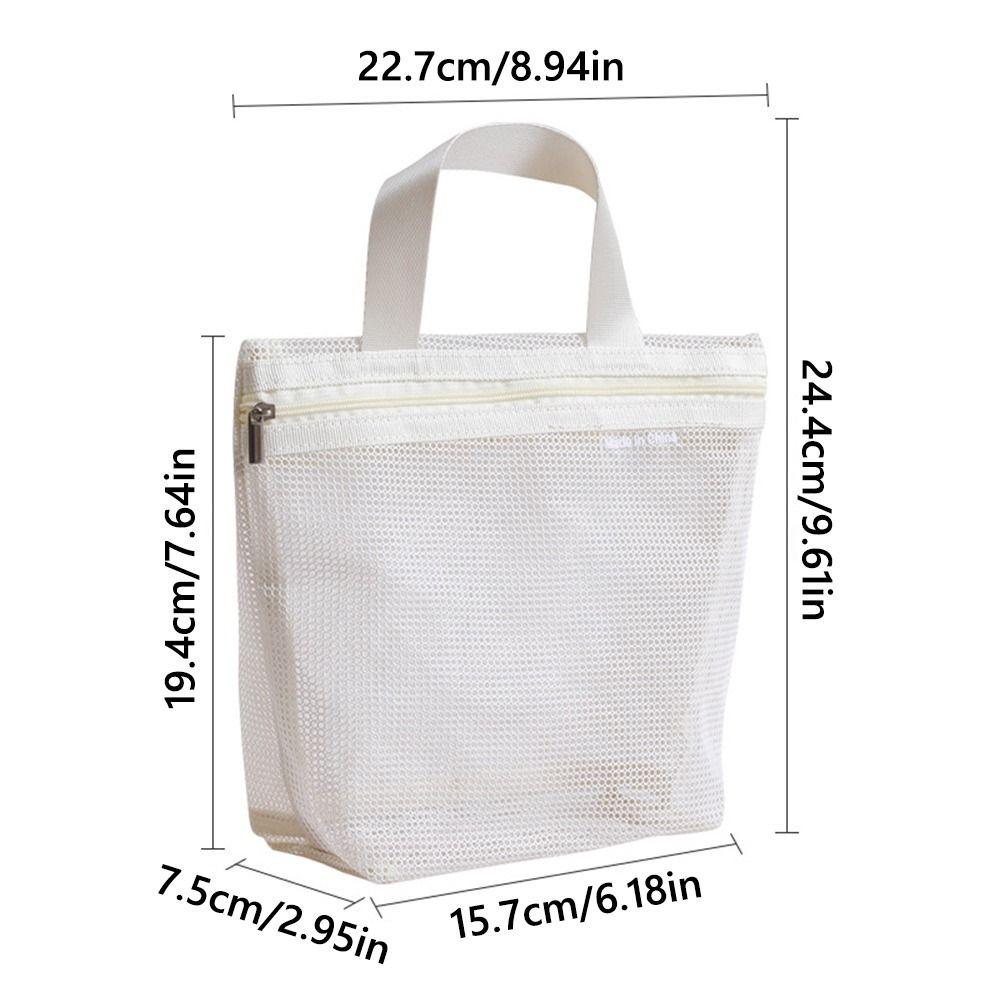 Portable Mesh Toiletry Bag Transparent Storage Bags Portable Cosmetic Bag Large Capacity Storage Bag Underwear Storage Bags