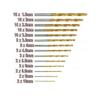 99pcs High Speed HS 4241 Steel Drill Bit Set Drill Straight Shank Auger Punch
