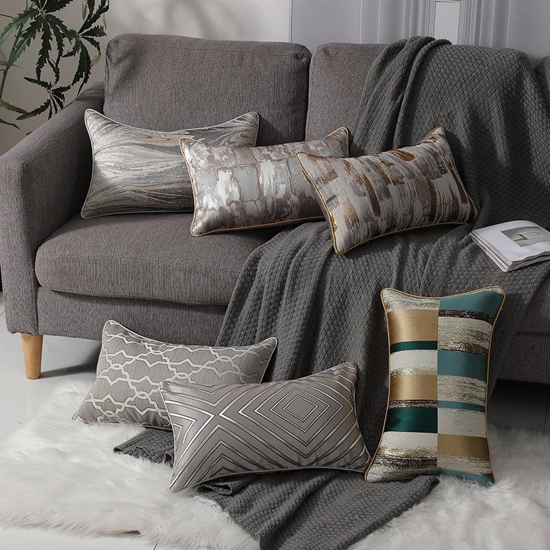 High-precision Light Luxury Sofa Decorative Lumbar Pillow, Living Room Sofa Cushion Cover, Modern Pillow