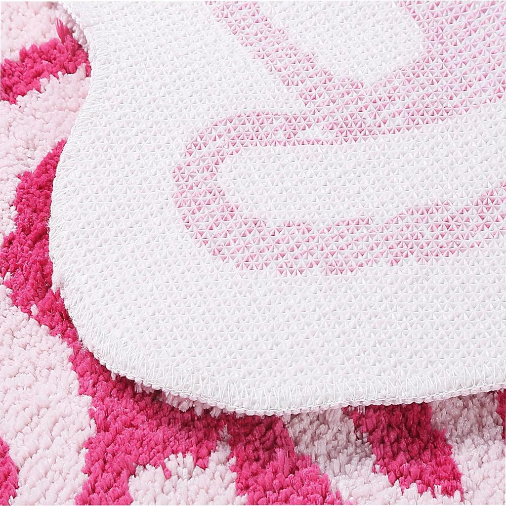 Funny Cute Rugs for Bedroom Bathroom Dorm Kitchen Non Slip Rubber Backed Machine Washable,Funky Cool Rugs Colorful Fluffy Shaggy Bedside Accent Rug