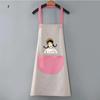 Unisex Cooking Apron Household Cartoon Apron Chef Waiter Barbecue Adult Pocket Apron Kitchen Supplies