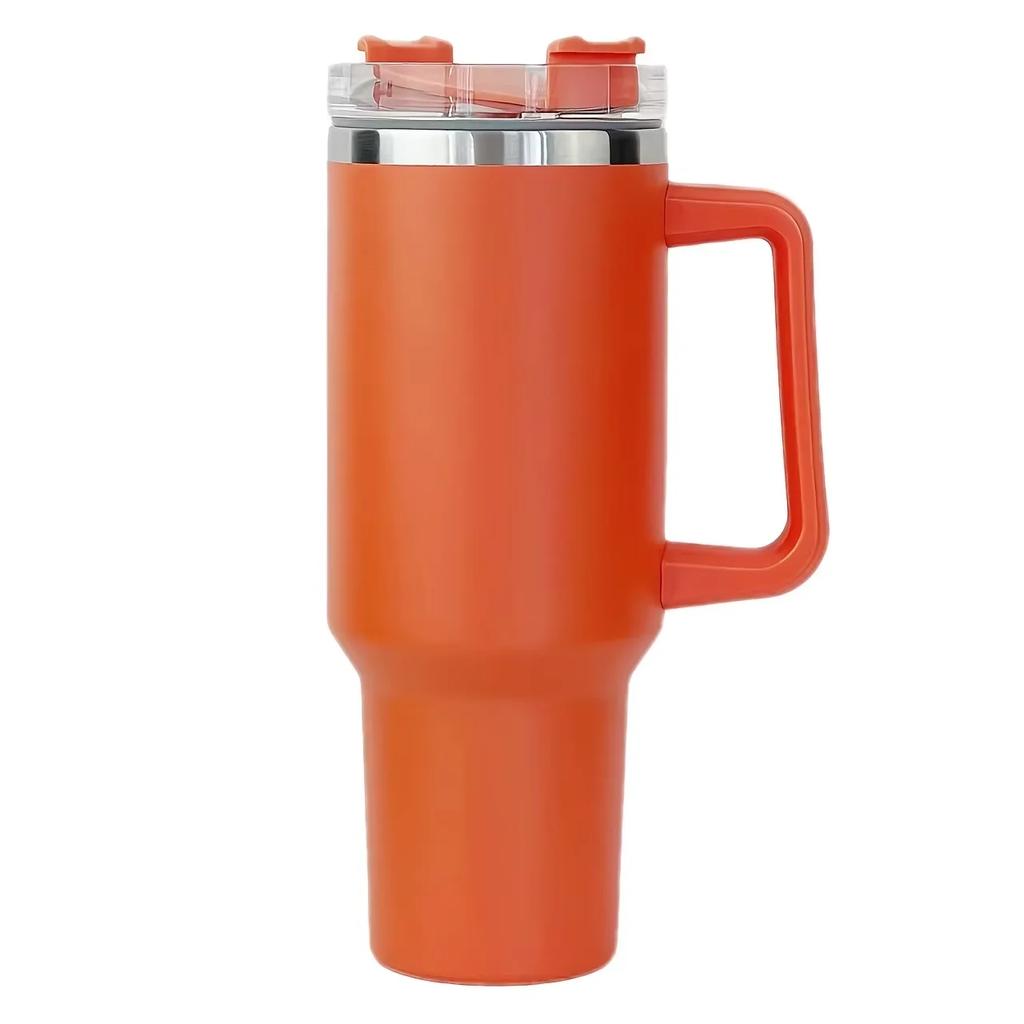 40oz Becher Vakuumisoliert Thermoskanne Kundenspezifischer Reisebecher Edelstahl Wasserflasche Kaffeetassen mit Henkel Outdoor Trinkgeschirr