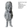 Simulated Music Singer Figurine, 3D Printed Retro Rock Character Model with Turban Sunglasses Design, Desktop Decoration for Study Room, Gaming Desk