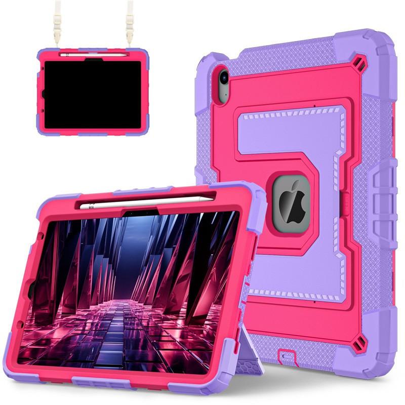 Funda Resistente a Golpes con Soporte para iPad Air 4 5 6 de 10.9 Pulgadas, Cubierta de Silicona con Soporte, Estilo de Negocios, Carcasa Dura