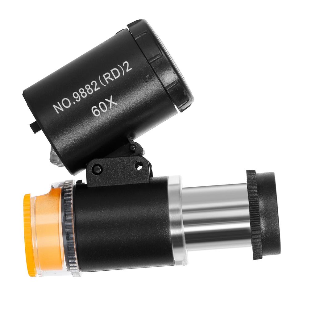 60X Magnifying Glass Lighted Magnifier with 2 LED Lights & 1 UV Light Adjustable  Length for Jewelers Watchmakers