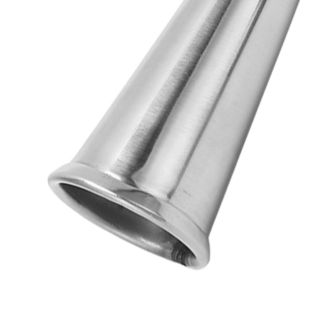 304 Rostfritt Stål Handhållen Tuta Silver Avtagbart Munstycke Båttuta Marintuta Kommunikationsverktyg