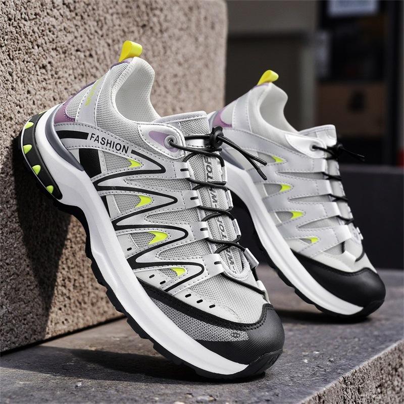 Men's Shoes 2025 New Summer Go Out Lace-free Versatile Casual Sports Shoes Outdoor Lightweight Breathable Dad Trendy Shoes