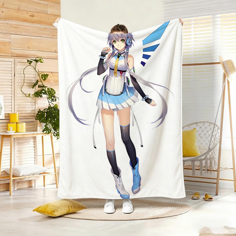 Anime Character L-LuoS TianyiS Throw Soft Warm Throw Blanket for Bedroom Living Room Bed Travel Camping Picnic Gift