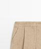 Masimodutti Dart Detail Linen Fluid Pants