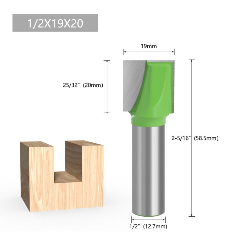 Bottom Cleaning Routers Bit Steel Woodworking Milling Tool 1/2Inch Shank for Smooth and Precise Woodworking Cut