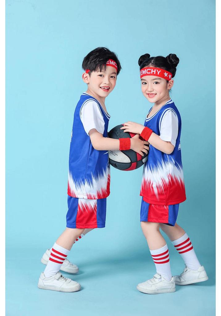 Summer Sports Training Set for Students: Basketball Uniform & Performance Costume for Kids and Kindergarten