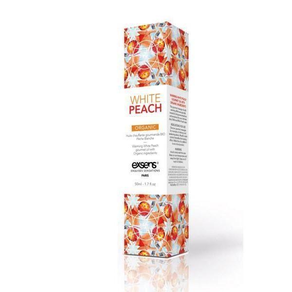 Huile de massage - Exsens - Peche blanche - BIO - Chauffante - Comestible