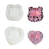 Silicone Mold Resin Shaker Filler Quicksand Mould Bear/Love Heart Shaped Epoxy Resin Molds for DIY Crafts Casting Tools