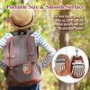 TTETNLY Kalimba Thumb Piano 8-Key Premium Wood Mini Finger Piano Percussion Instrument with Cat Carton Strap Metal Chain for Beginners Kids Adults