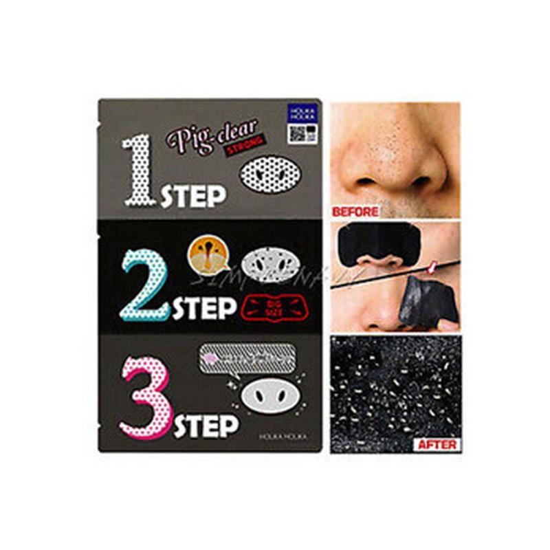 Holika Holika Очищающий 3-ступенчатый набор от черных точек EACH-Pig Clear (черный) 1 шт. 3pcs