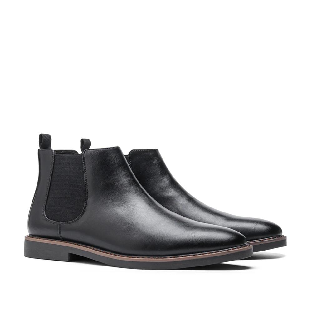 40~46 Men Chelsea Boots Brand Retro Comfortable 2024 Fashion Men Boots #KD5241