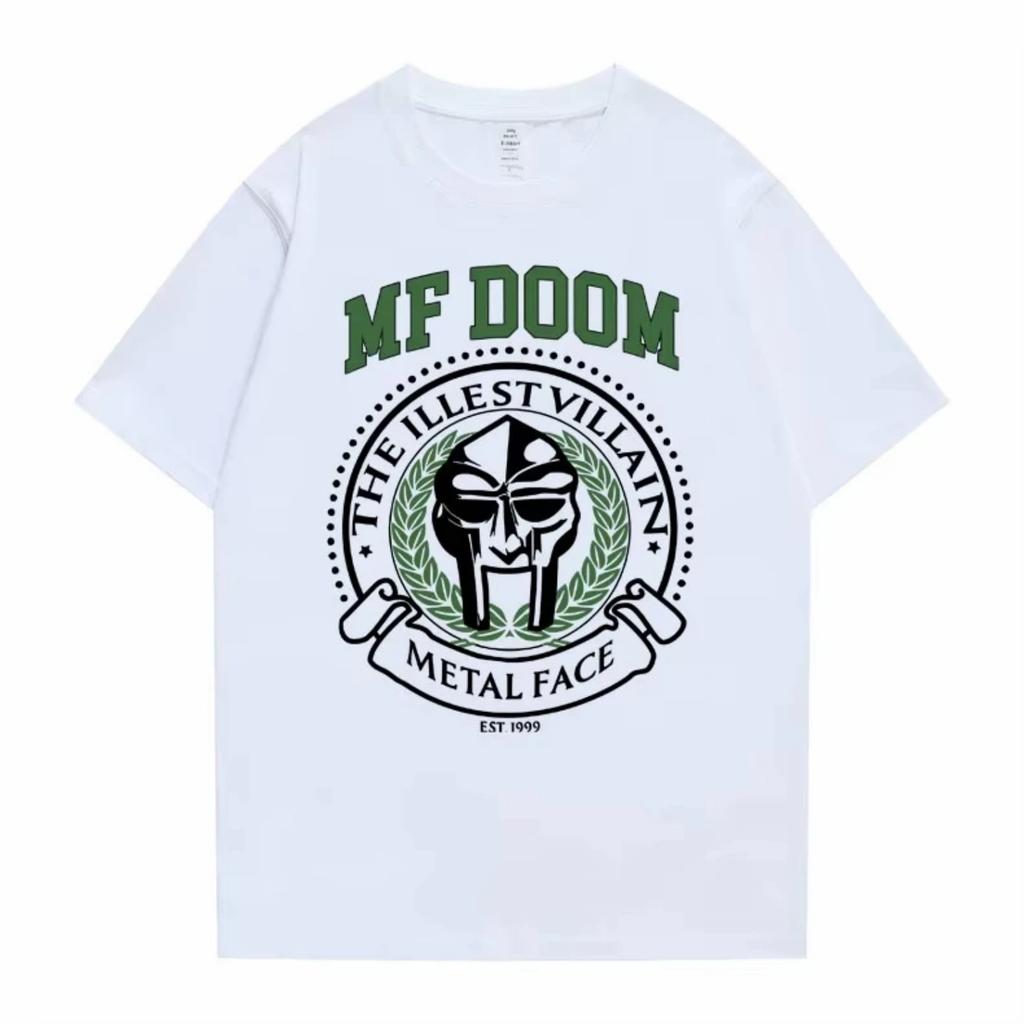 Ράπερ Mf Doom Madvillain The Illest Villain Metal Face Γραφικό Τυπωμένο T-shirt Ανδρικό Casual Oversized T-shirt Άνδρες Hip Hop T-shirts