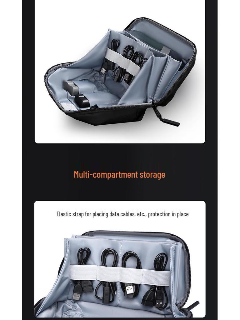 Volcano Waterproof Travel Storage Bag: Portable Digital Organizer & Cable Protector