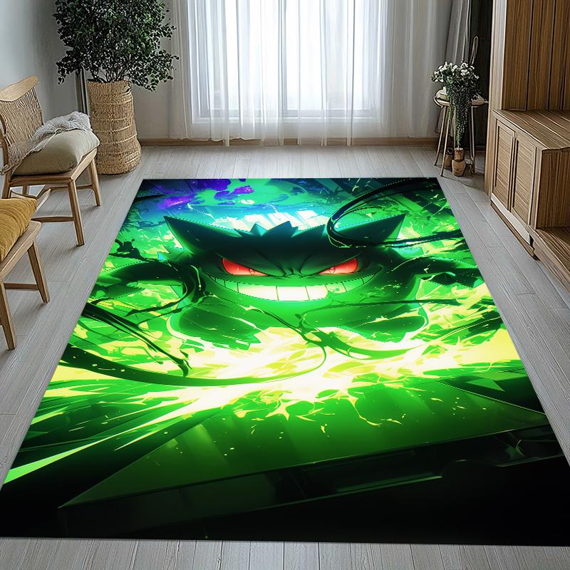 

Gengar Pokemon Cartoon Ectoplasma Living Room Non-Slip Area Rug Soft Carpet for Bedroom Kids Playroom Sofa,Home Decor Doormat 40x60cm