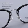 Ultra-Light Pure Titanium Retro Glasses Frame In Black, Square/Round Shape, Influencer Style