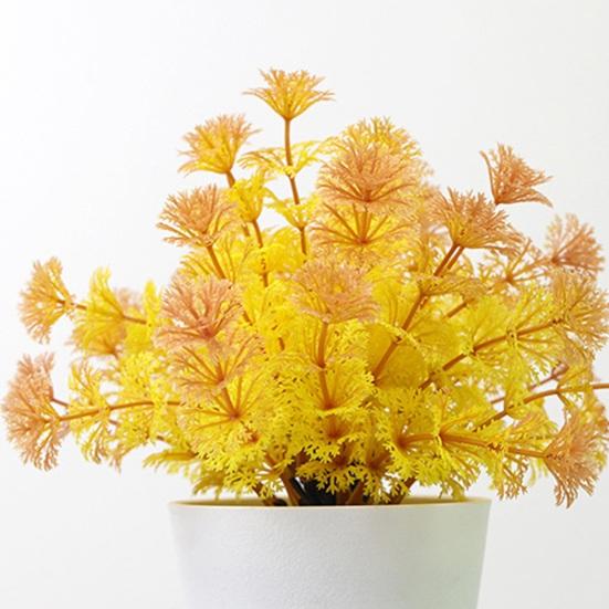 Artificial Green Plant Non-withered Create Vitality Long Service Life Durable Wedding Centerpiece Simulation Potted Plant Bonsai