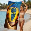 Beach Towel with Club Atlético Boca Juniors Pattern - soft,absorbent,machine washable Lightweight&Modern,swimming,Travel Essentials