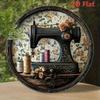 Vintage Sewing Machine Metal Wall Art Retro Decor for Living Room