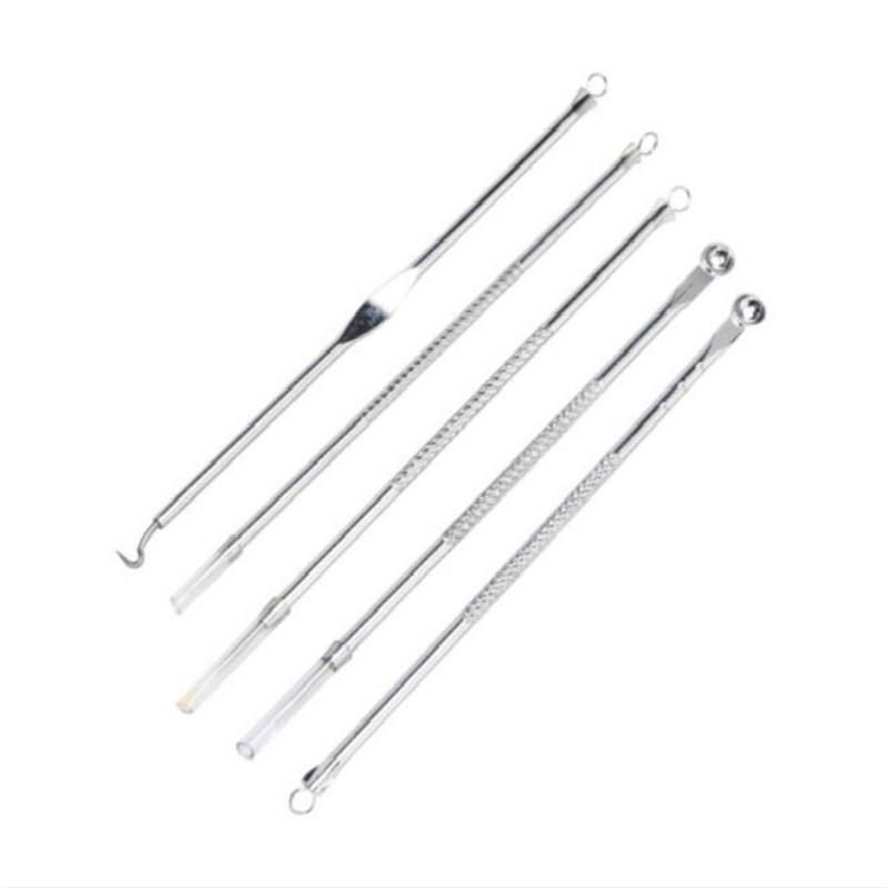 4Pcs/set Acne Blackhead Removal  Stainless Pimple Spot Comedone Extractor Beauty Face Clean Care Tools Facial Pore Cleanser