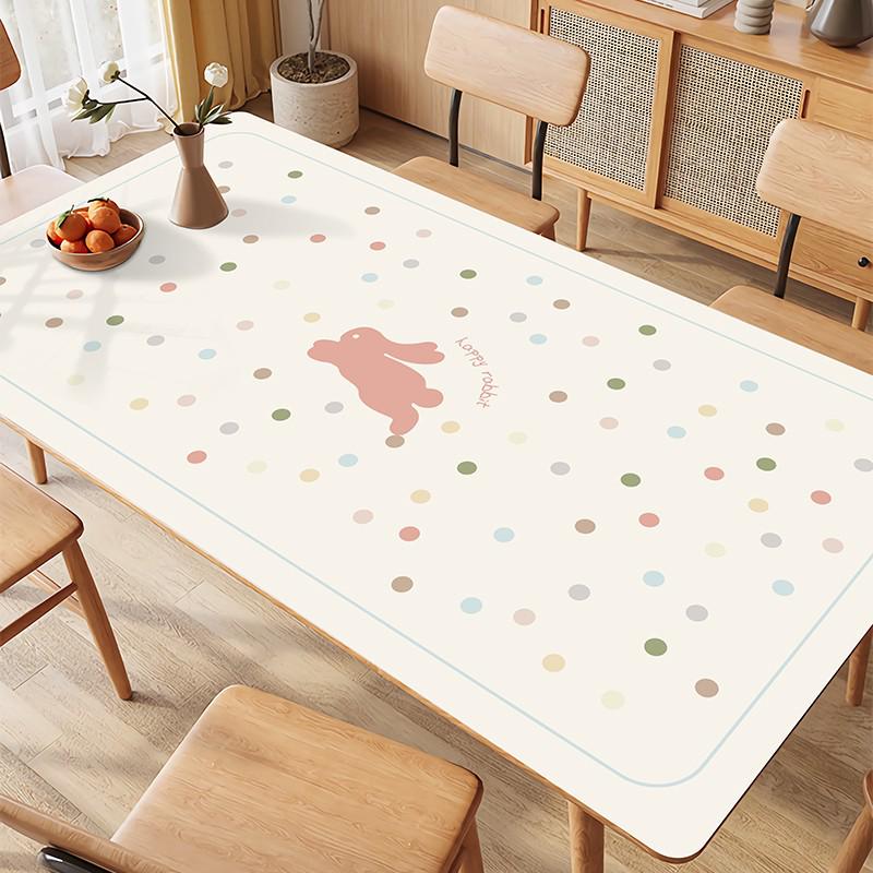Wash-Free Oil-Proof Leather Table Mat - Luxurious Waterproof Protection for Coffee Tables