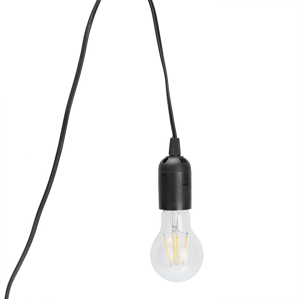 Plastic Black E27 Ceramic Heating Strip Independent Switch Lamp Holder for Reptile Tortoise