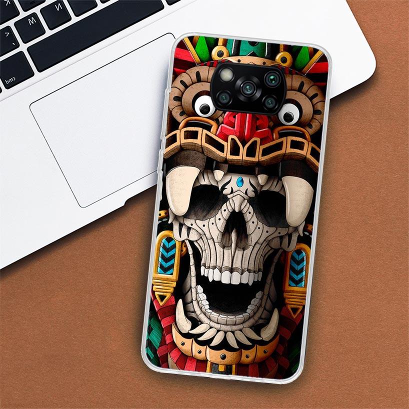 Mayan Stone Totem Pole Phone Case For Xiaomi Poco X3 Nfc X4 Gt X5 Pro M5S M4 M3 M2 F5 F4 F3 F2 F1 Mi Note 10 Fundas Shell