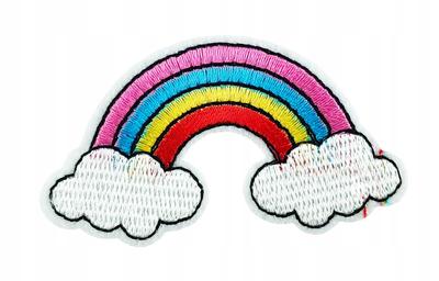 Rainbow Iron-On Patch, Thermo Application