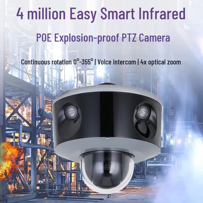 Dahua 4MP PoE Explosion-Proof Smart Dome Camera CN plug (adapter included)
