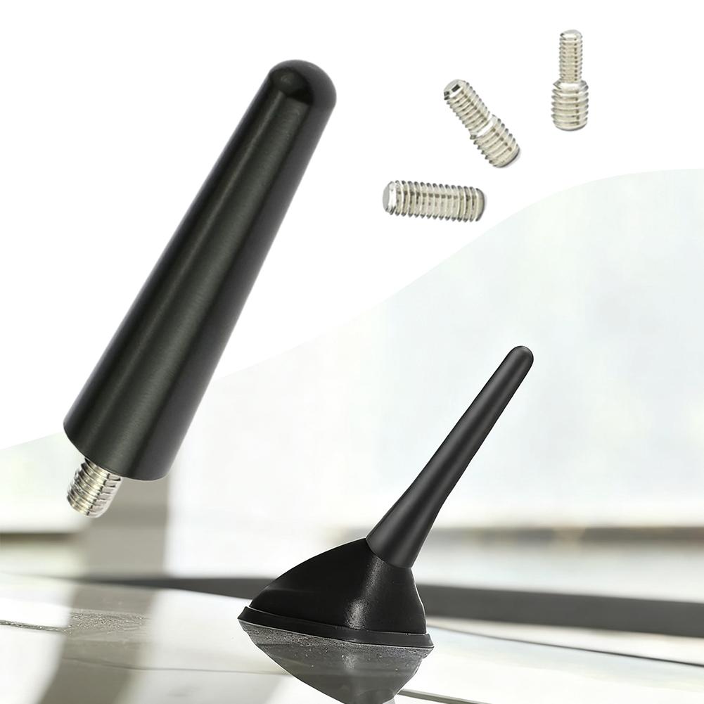 Strong Radio Roof Mount FM AM DAB Black 6.5cm Length with Antenna Screws Car Universal Mini Auto Accessories Short Vehicle R3H1