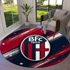 Bologna FC 1909 Round Area Rug,Carpet Rug for Living Room Bedroom Sofa Playroom Decor,Non-slip Floor Mat