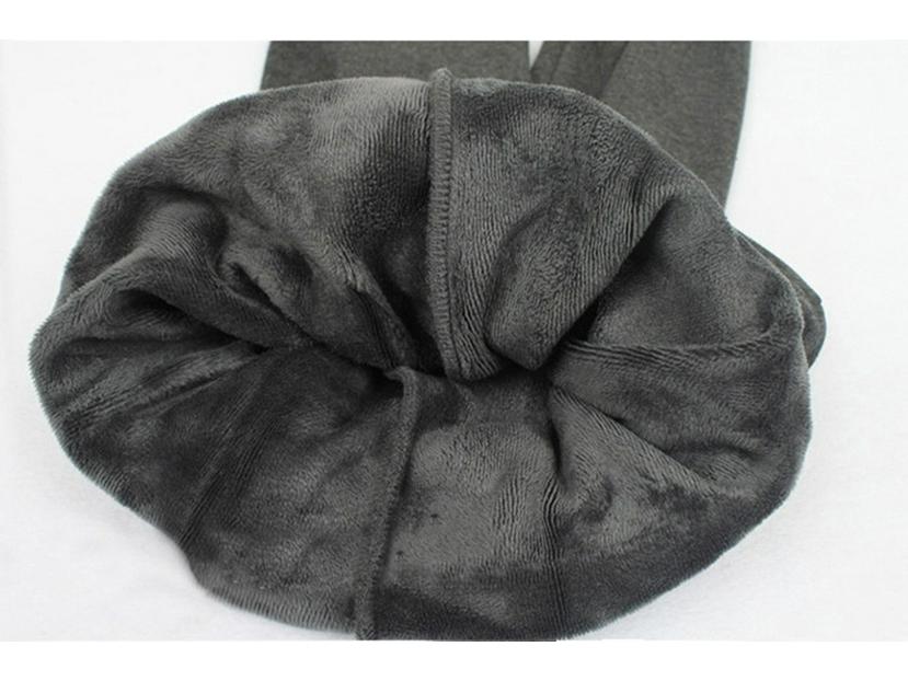 Women's Plus Size Fleece-Lined Hip-Wrap Culottes Leggings - Warm, Slimming, Small Leg Fit for Autumn/Winter